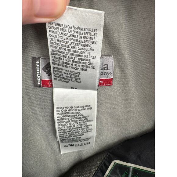 Columbia Convert BaseTRX Snowboard Ski Pants Mens XL Black Adjustable Waist - Picture 15 of 16